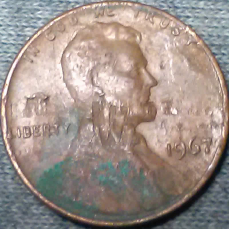 1967-P--LC-With-Bad-Lamination-Error-With-Peeling-Piece-Of-Flake
